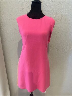 Sleeveless Pink Shift Dress